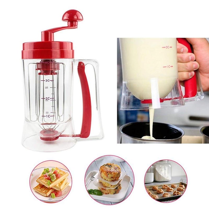 Acrodi Pancake & Cupcake Mixer Batter Dispenser Perfect Baking Tool Bakeware Maker with Measuring Label - Image 2